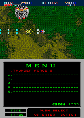 Thunder Force II MD (Mega-Tech) Screenshot 1